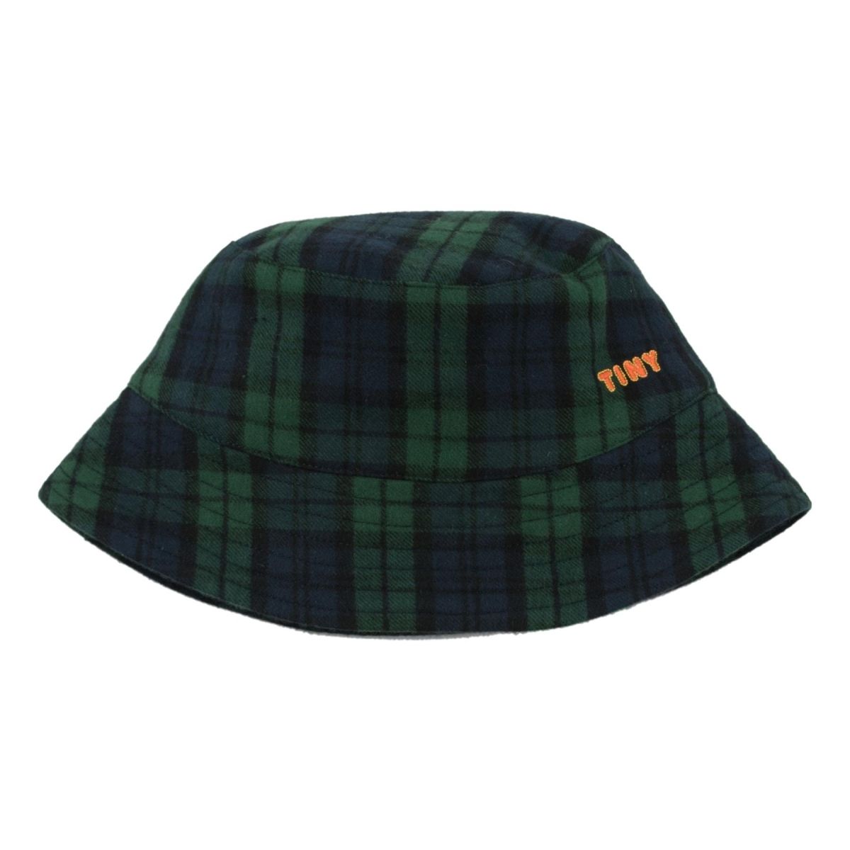 Tiny Cottons Check Bucket Hat green AW20-198-F46 