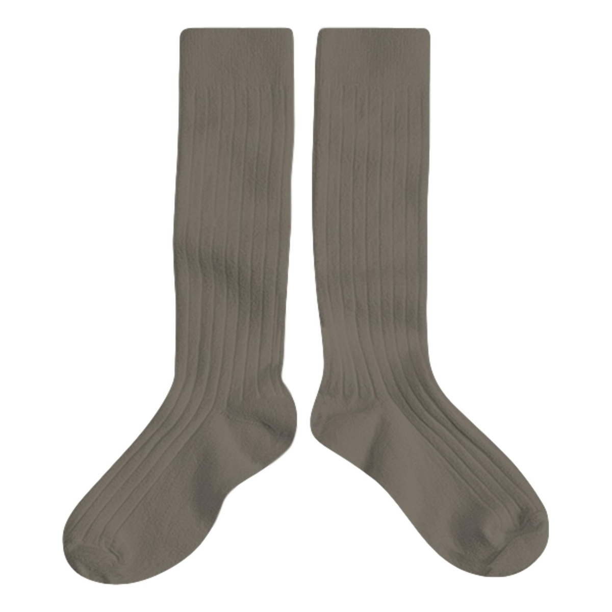 Collégien Knee high socks La Haute brun de terre 2950 769 La