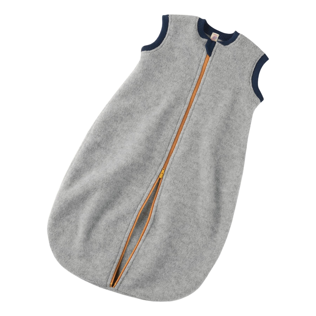 ENGEL Natur Baby sleeping-bag grey melange with zip 576030-091 