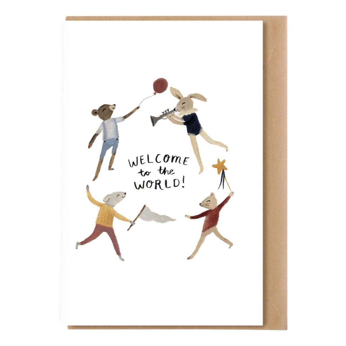Main Sauvage A5 card with envelope "Welcome to the world" 3760281700965 