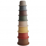 Mushie Stacking cups tower Retro 7426999780564