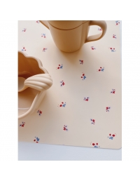 Konges Slojd Placemat Silicone Bloom Red/Blue