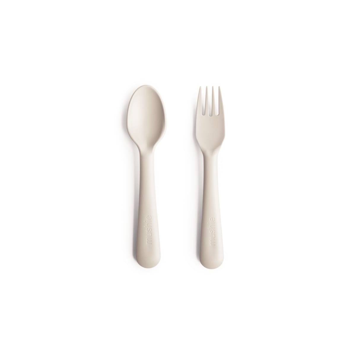 Mushie Set of cutlery for self learning ivory 810052460796 