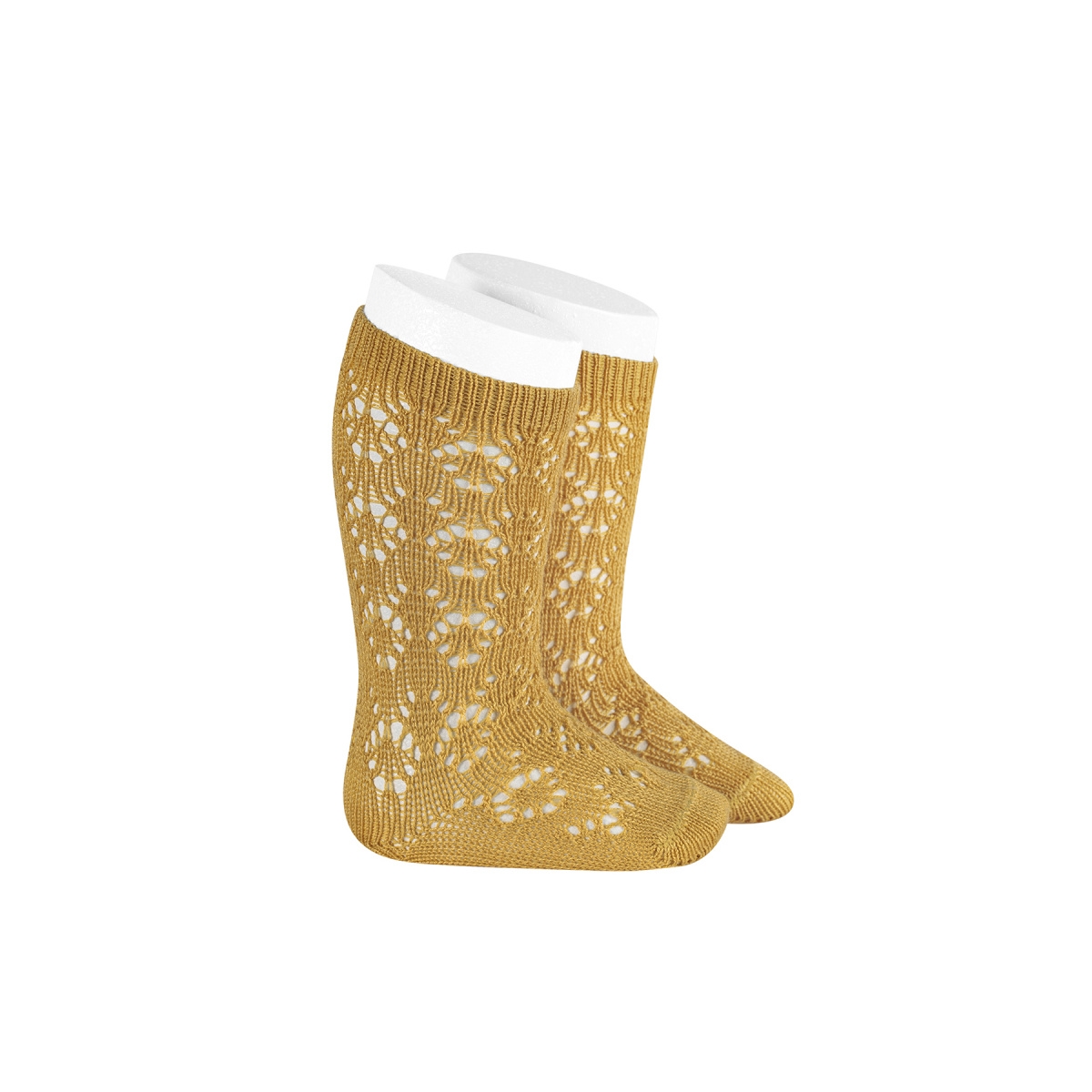Condor Cotton Knee High Socks mustard 2.507/2_629 