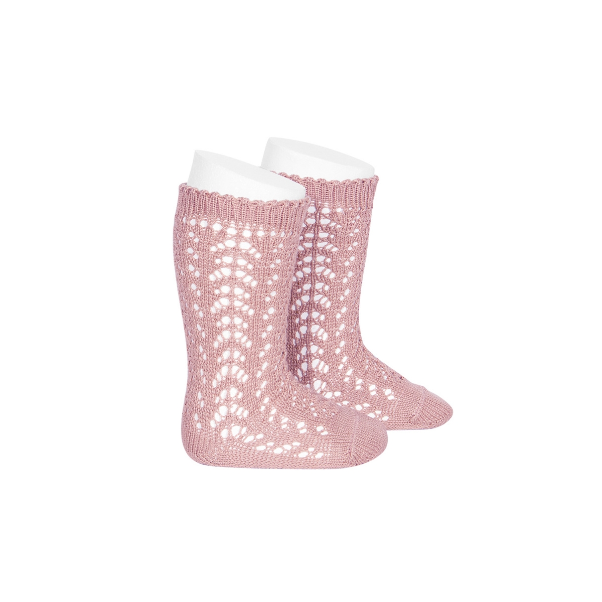 Condor Cotton Knee High Sock pale pink 2.