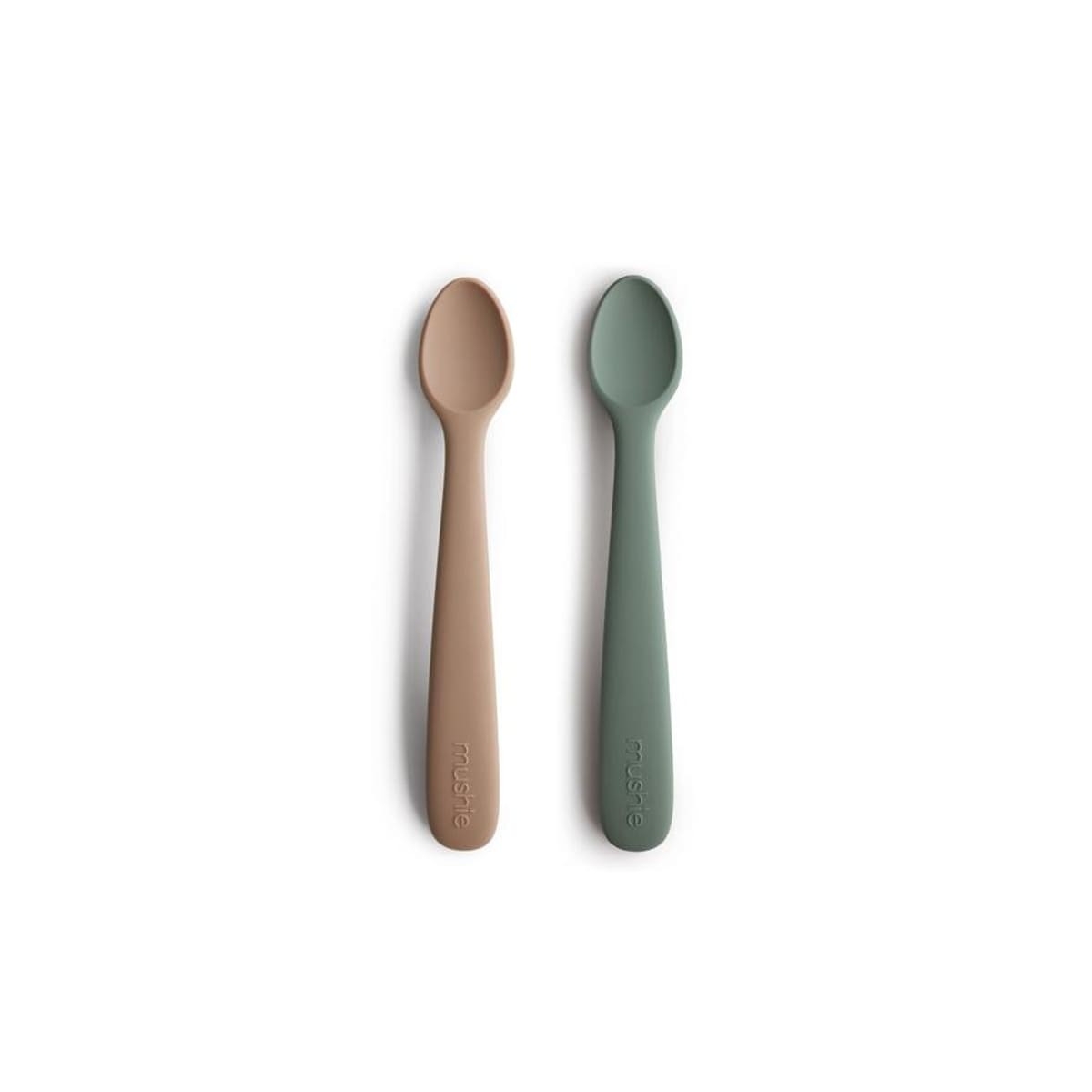 Mushie Set of silicone spoons for self learning dried thyme/natural 810052461113 