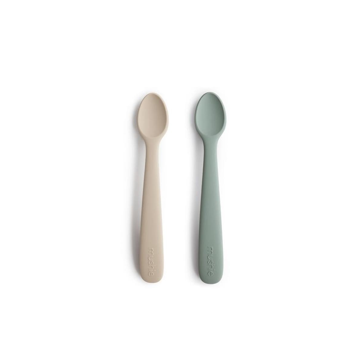 Mushie Set of silicone spoons for self learning cambridge