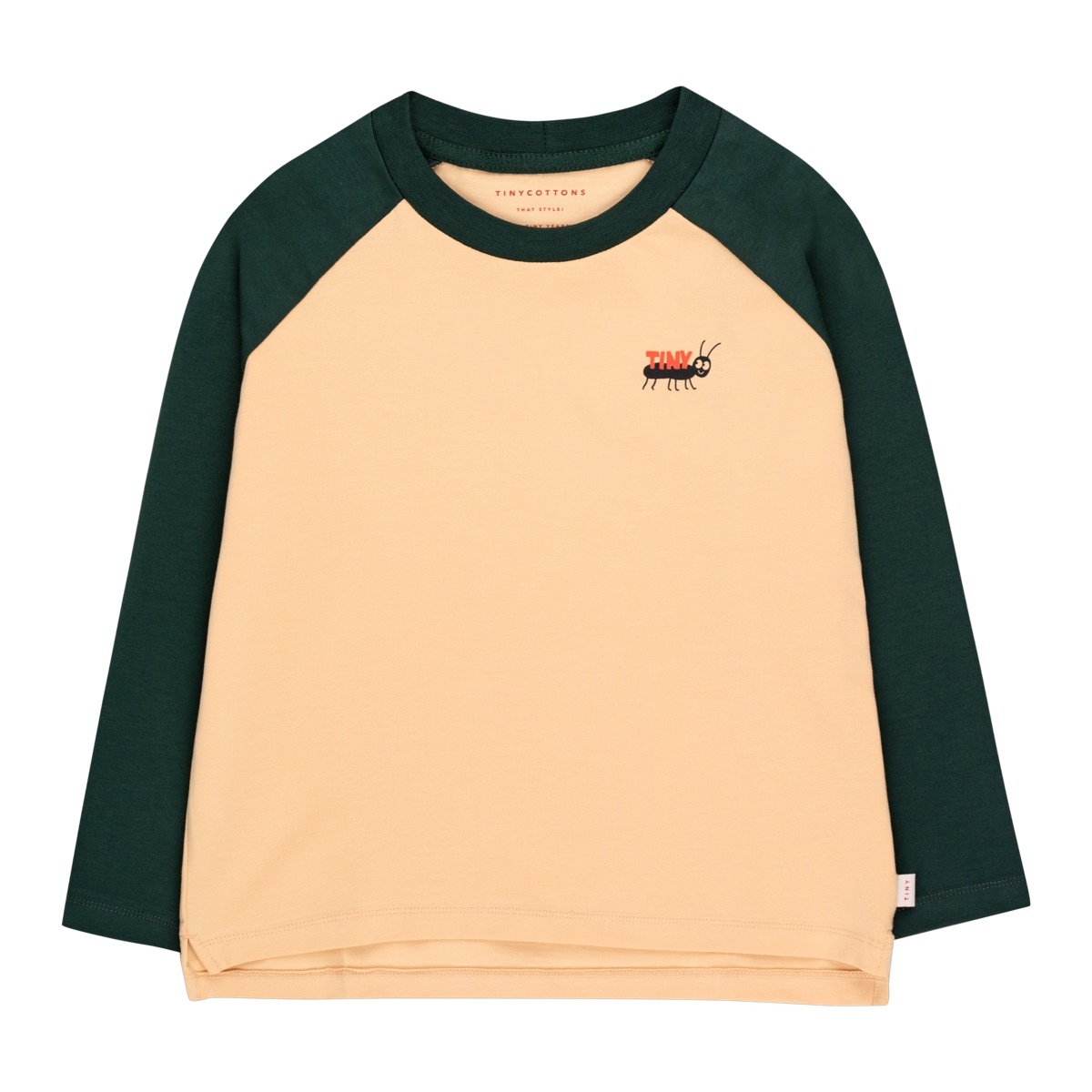 Tiny Cottons T-Shirt Ant Colour Block beżowy AW21-018-GA8 