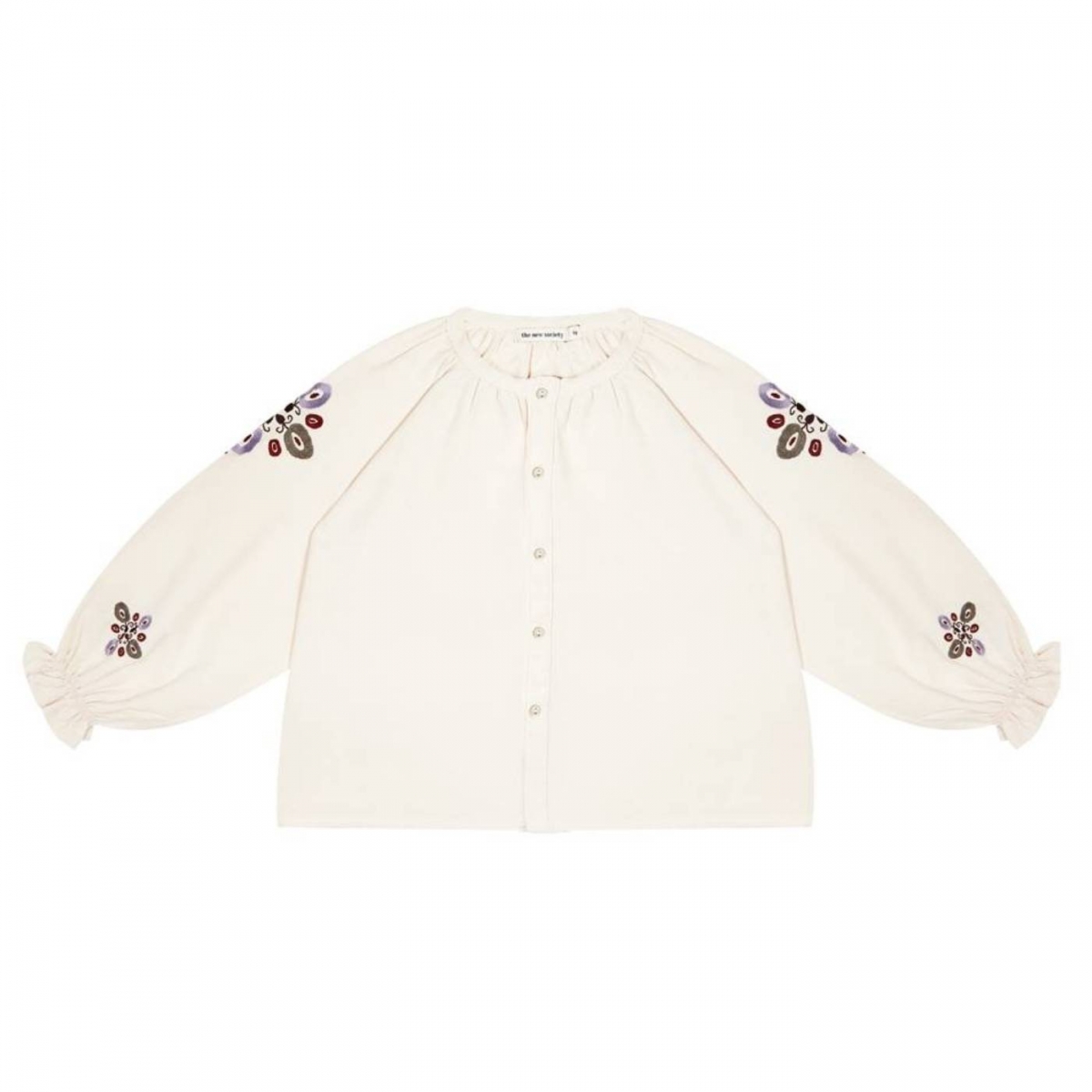The New Society Giorgia blouse off white W21-KWV015-GIORGIA-01 