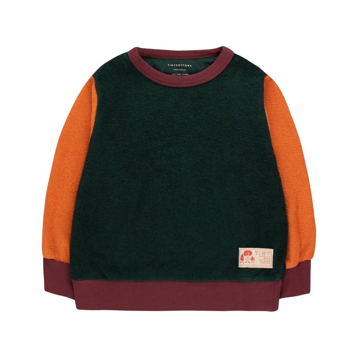 Tiny Cottons Colour Block sweatshirt multi AW21-140-H54 