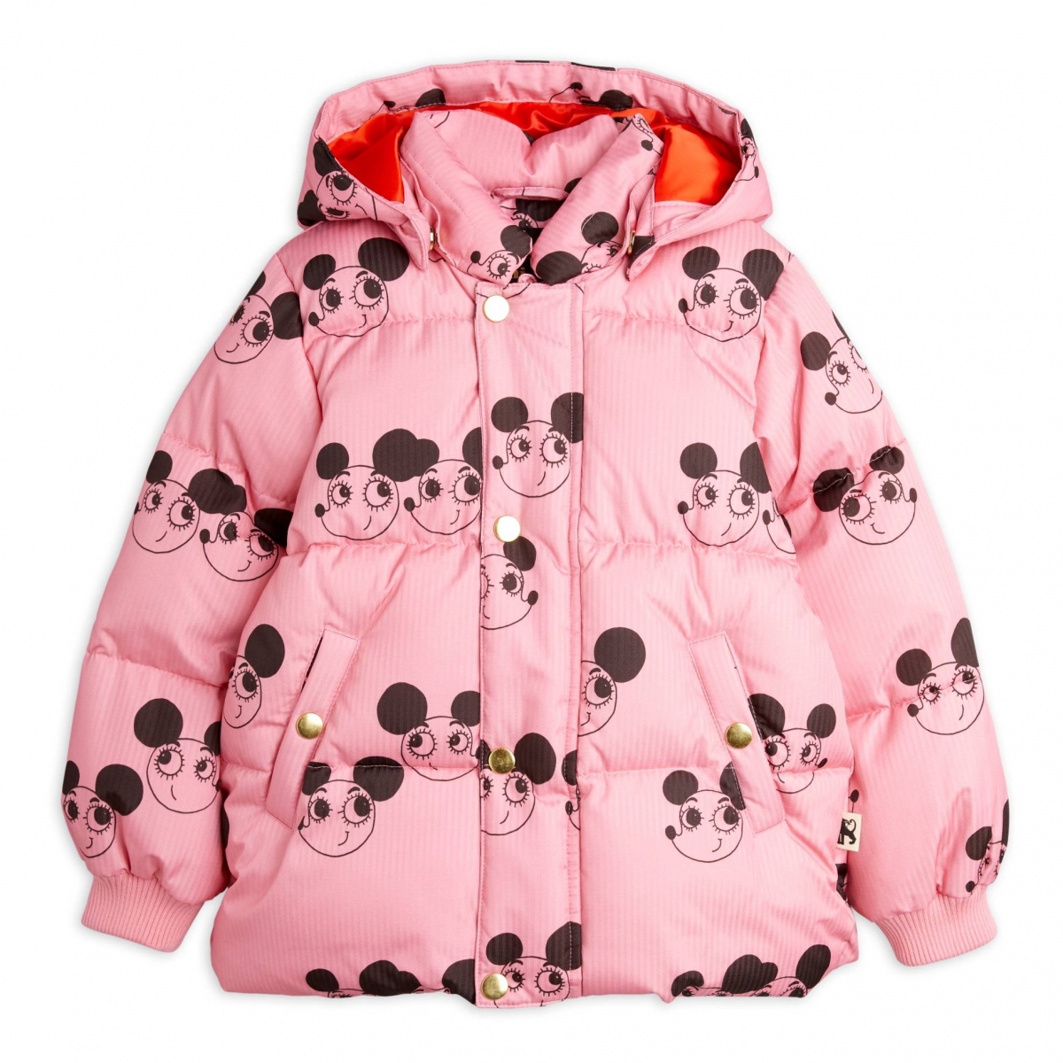 Mini Rodini Ritzratz winter puffer jacket pink 2171011128 