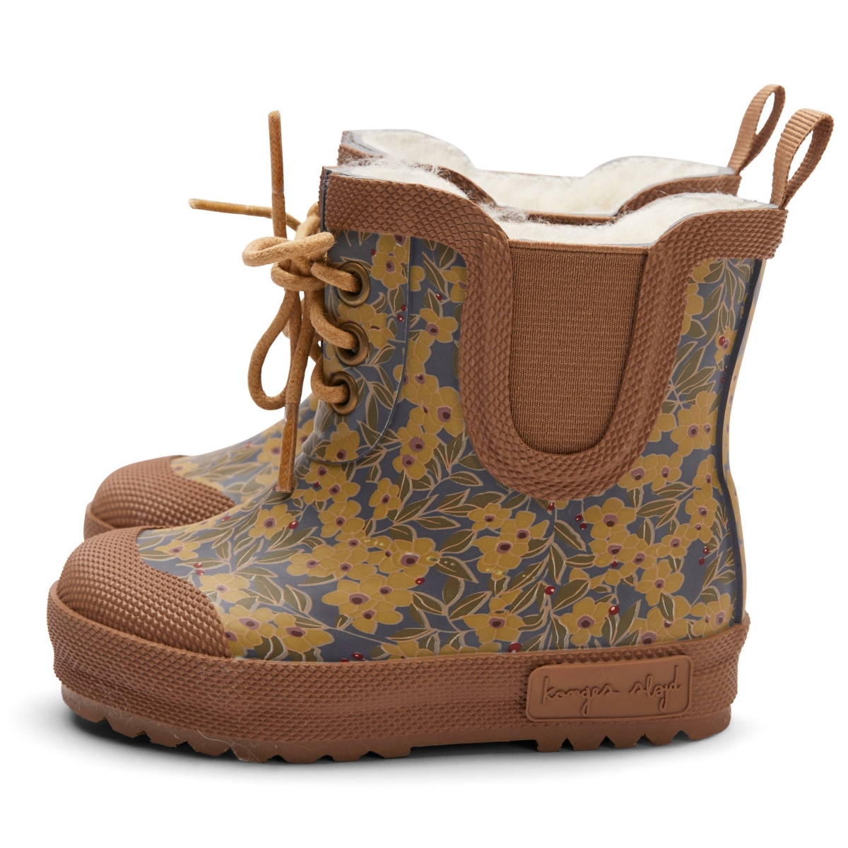 Konges Slojd Thermo boots winter leaves mustard KS2442 