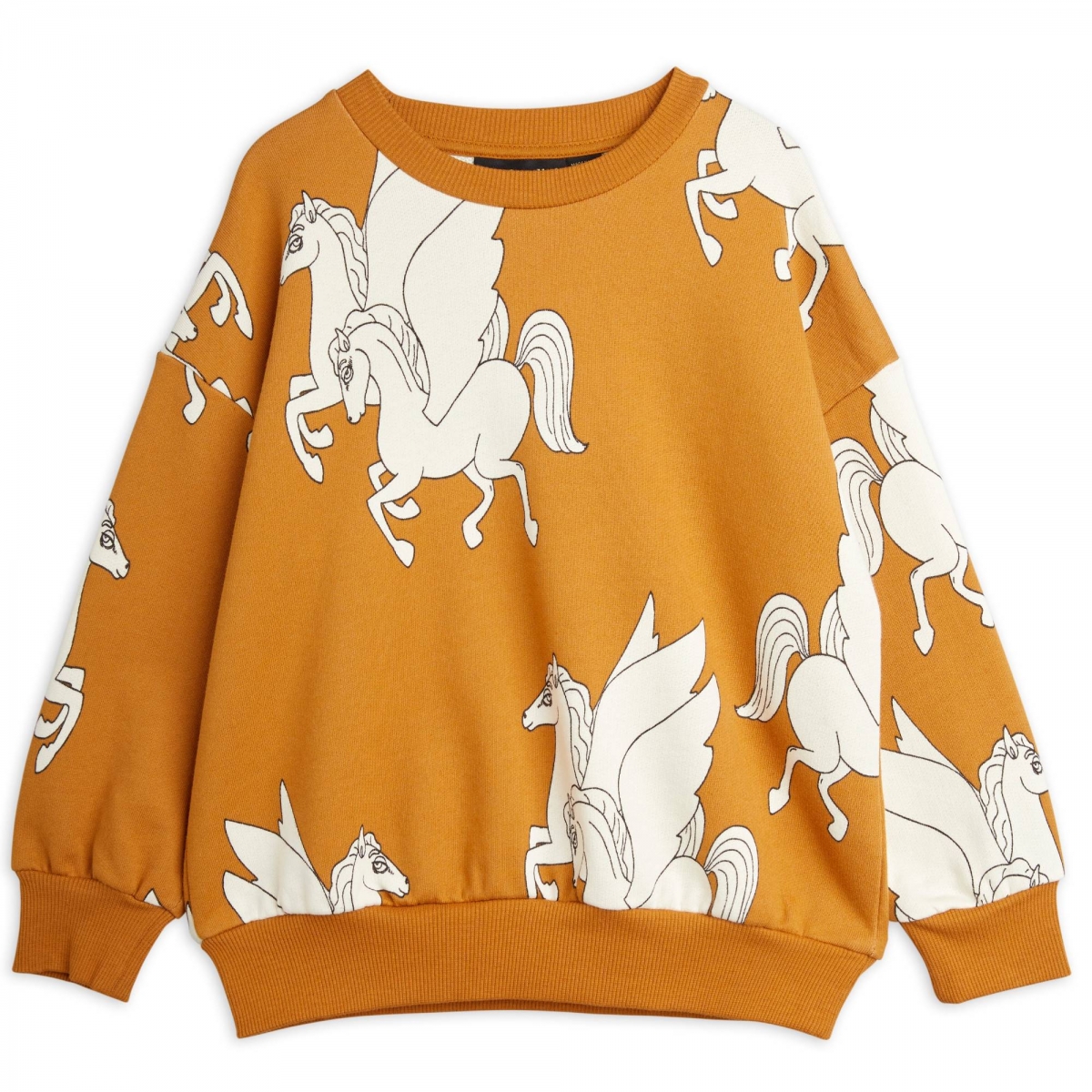Mini Rodini Pegasus aop sweatshirt brown 2212013016 