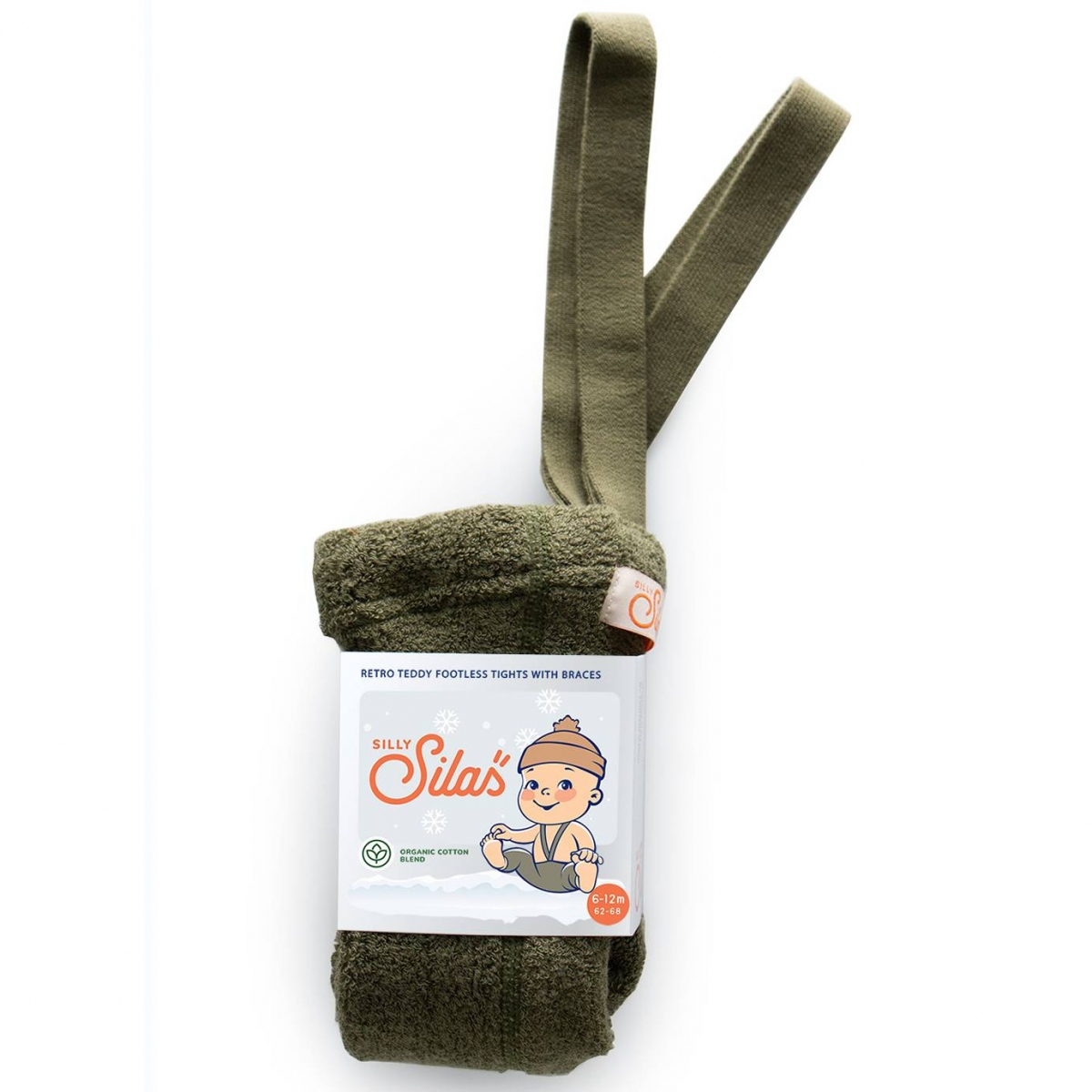 Silly Silas Footless tights Teddy Olive  