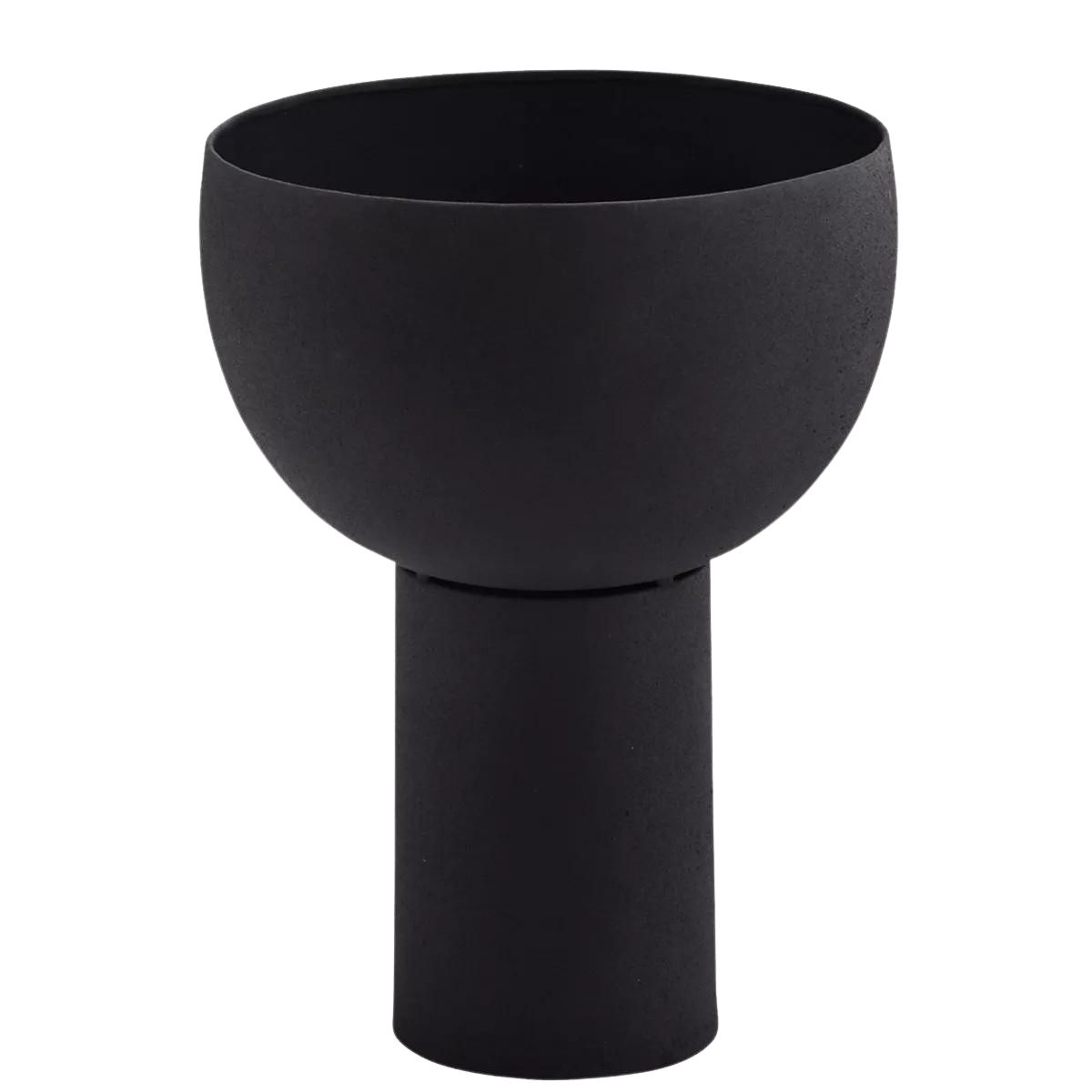 Madam Stoltz Iron vase black 21 x 30 cm PCH21832 