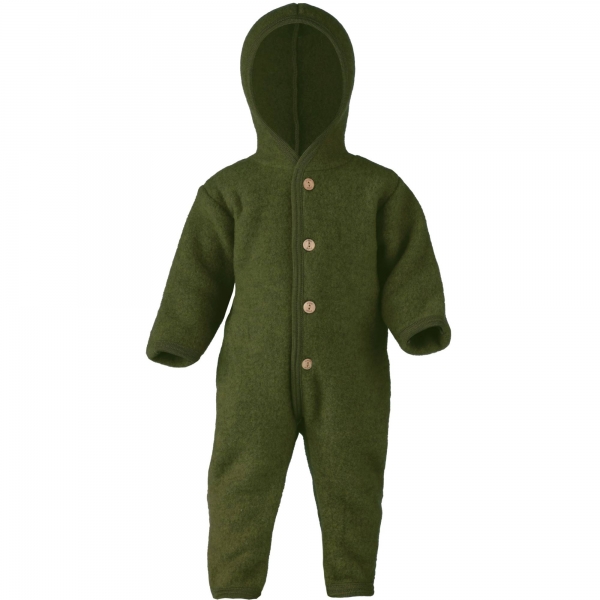 ENGEL Natur Hooded overall with buttons reed melange 575722-044E 