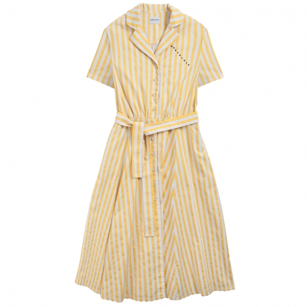 Bobo Choses Dress Striped yellow 122AD030 