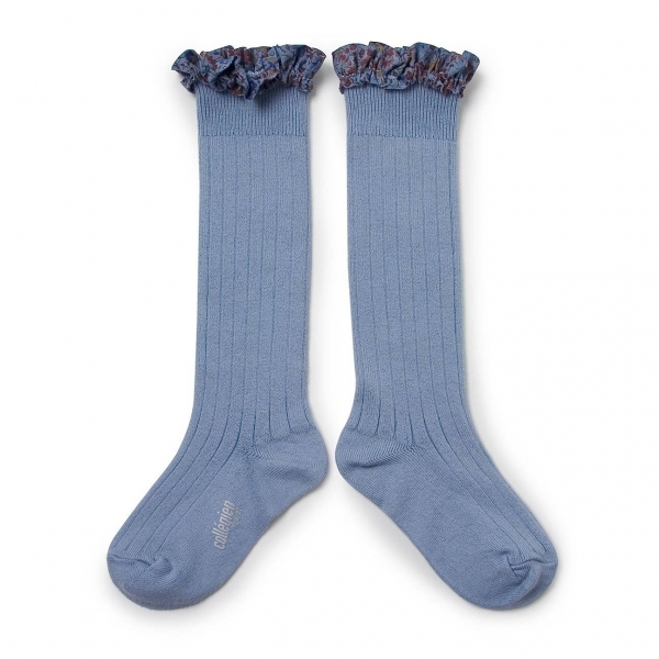 Collégien - Knee high socks Elisabeth bleu azur - Collants et chaussettes - 2956 803 Elisabeth 