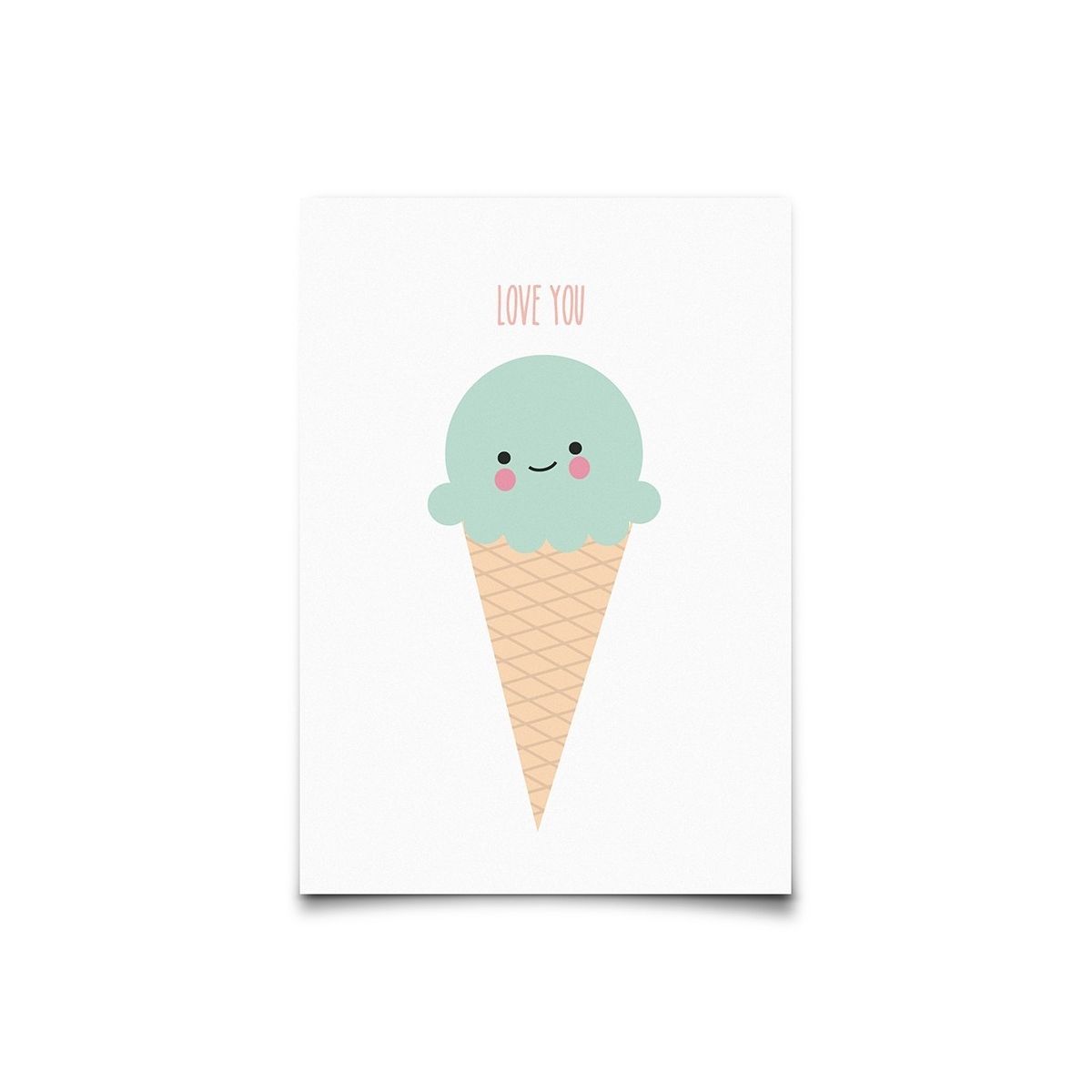 Eef Lillemor Postcard Ice Cream Cone  