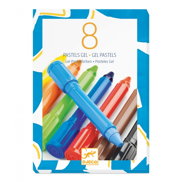 Djeco Set of 8 classic gel pastels DJ08812 