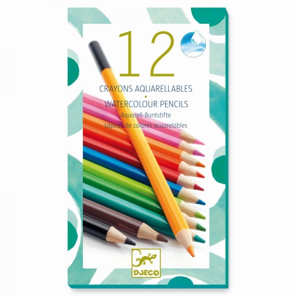 Djeco Classic watercolour pencils set DJ08824 