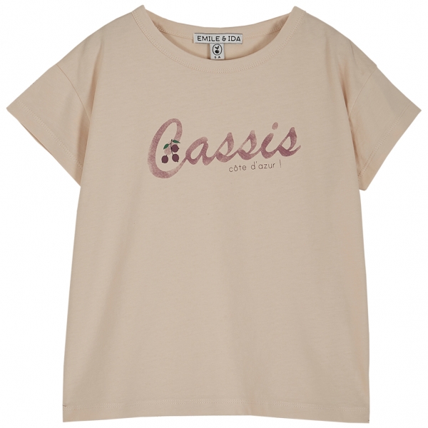 Emile et Ida T-shirt Cassis beżowy U006 