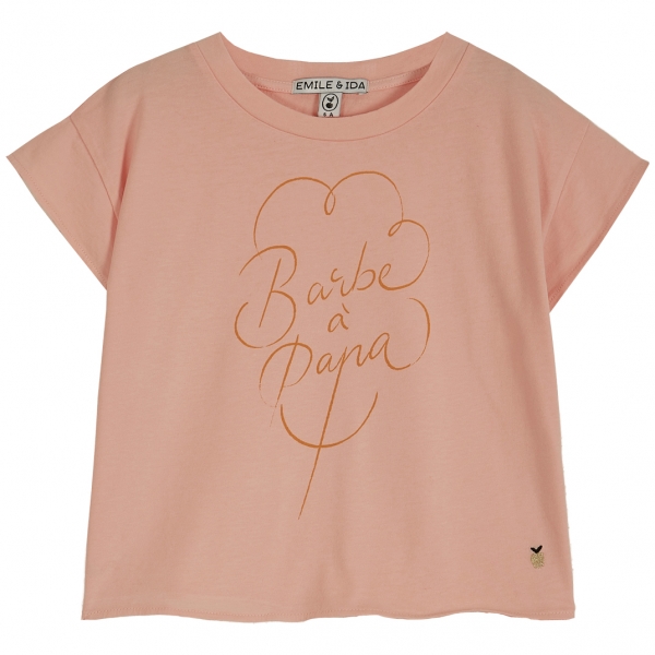 Emile et Ida T-shirt Barbapapa różowy U120 
