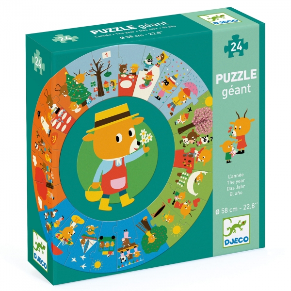 Djeco Time of the year giant puzzles DJ07016 