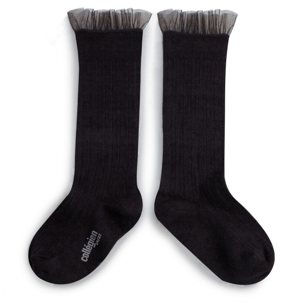 Collégien Knee socks Manon noir de charbon 2957 171 Manon 