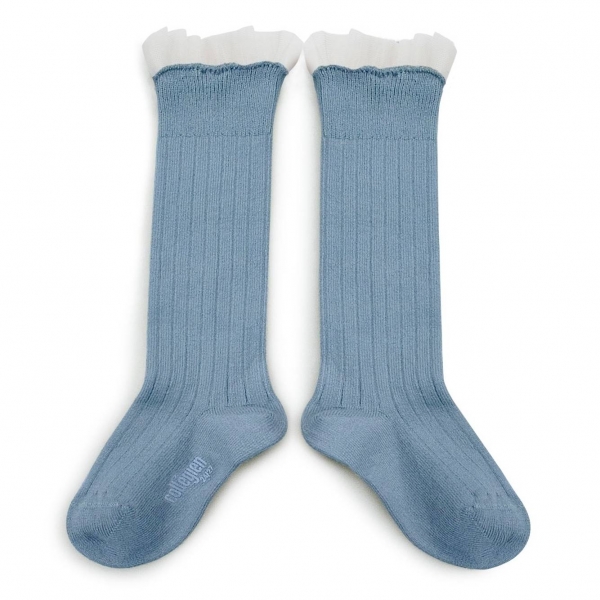 Collégien Knee socks Manon bleu azur 2957 803 Manon 