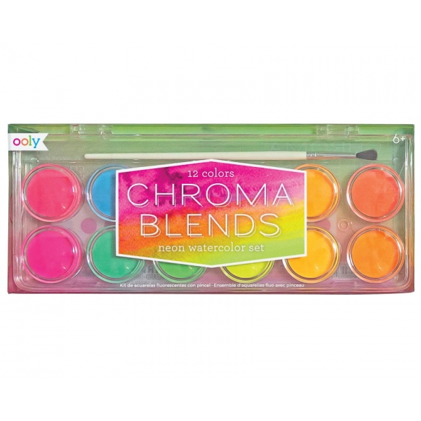 OOLY Neon watercolour paints Chroma blends 126-009 