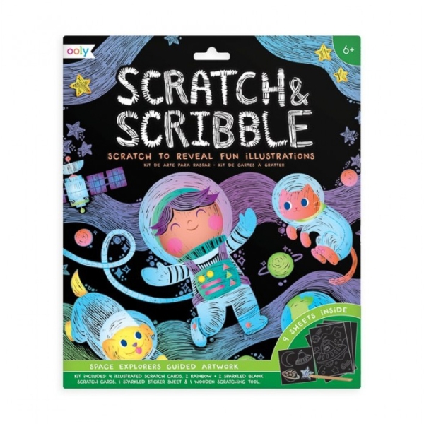 OOLY Scratch & scribble Space explorers 161-050 