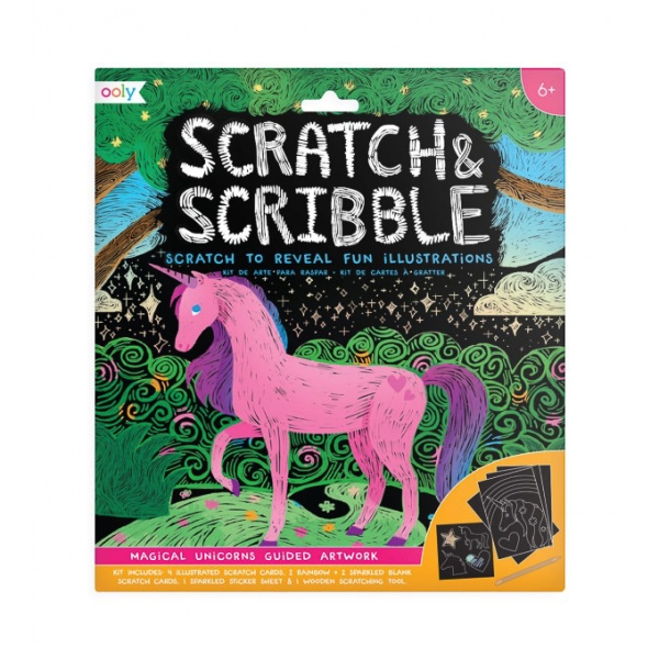 OOLY Scratch & scribble Magical unicorns 161-027 