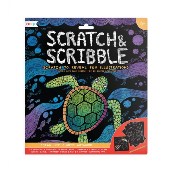 OOLY Scratch & scribble Ocean life 161-031 