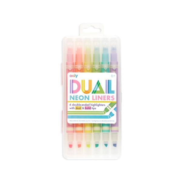 OOLY Double sided neon felt-tip pens Dual liner 130-078 