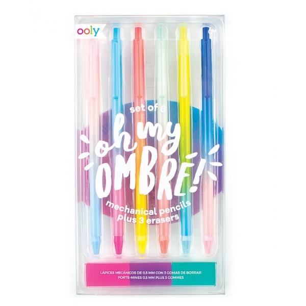 OOLY Mechanical pencils with rainbow frames Ombre 128-130 