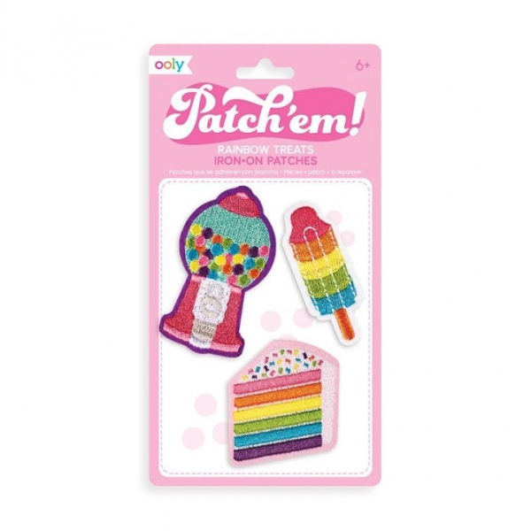 OOLY Rainbow treats Iron-on patches "Patch em" 171-008 