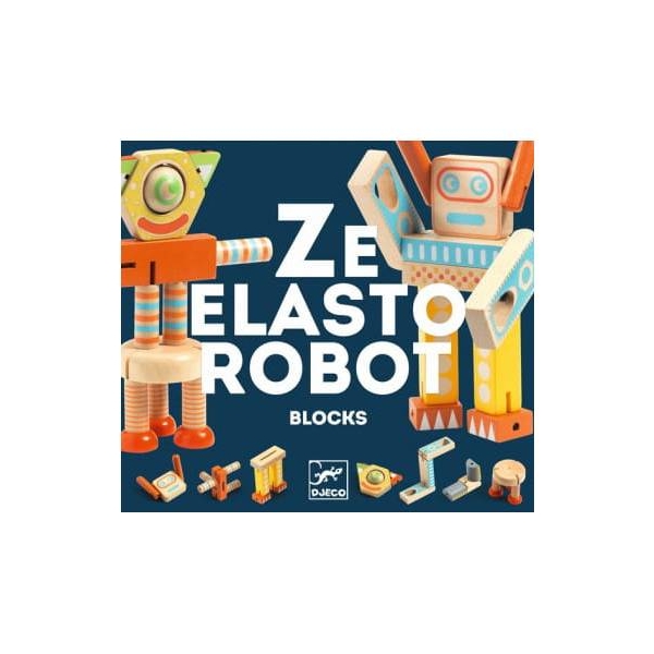 Djeco ZE Elastorobot wooden robot DJ06435 