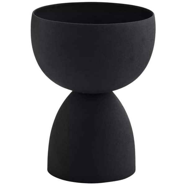 Madam Stoltz Iron vase black 25 x 33 cm PCH21833 