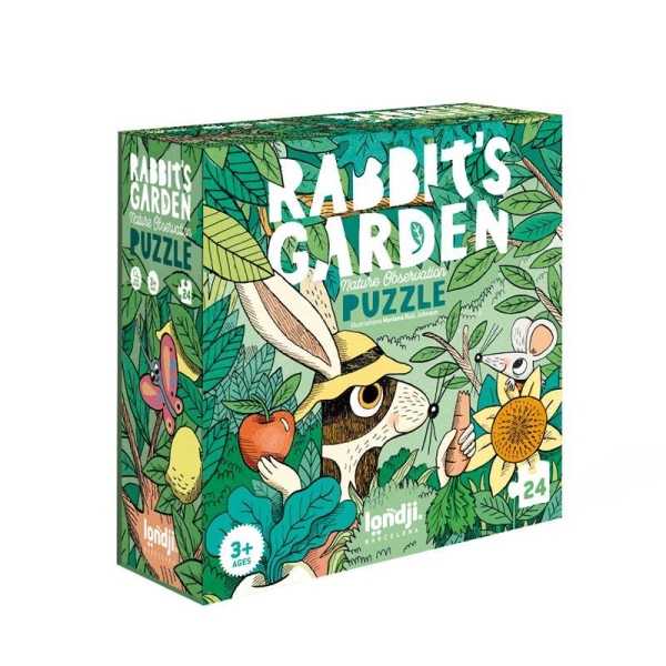 Londji Bunny garden Puzzle & Memo PZ568 