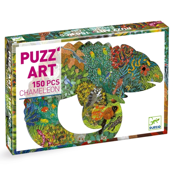 Djeco Puzzle artystyczne Kameleon DJ07655 