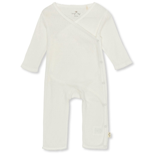 Konges Slojd - Minnie newborn onesie clear white - Pyjama - KS3017 