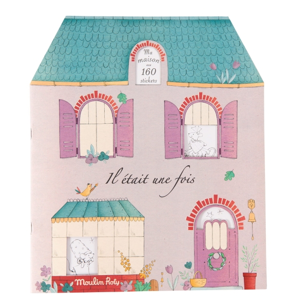 Moulin Roty My house colouring book w/stickers 711377 