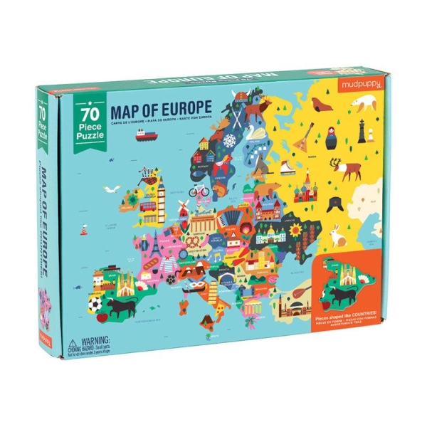 Mudpuppy Puzzle Mapa europy MP51943 