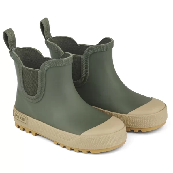 Liewood Tobias rain boots hunter green multi mix LW14349 