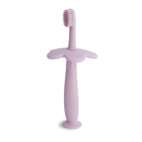 Mushie Learning toothbrush Flower soft lilac 810052465319 