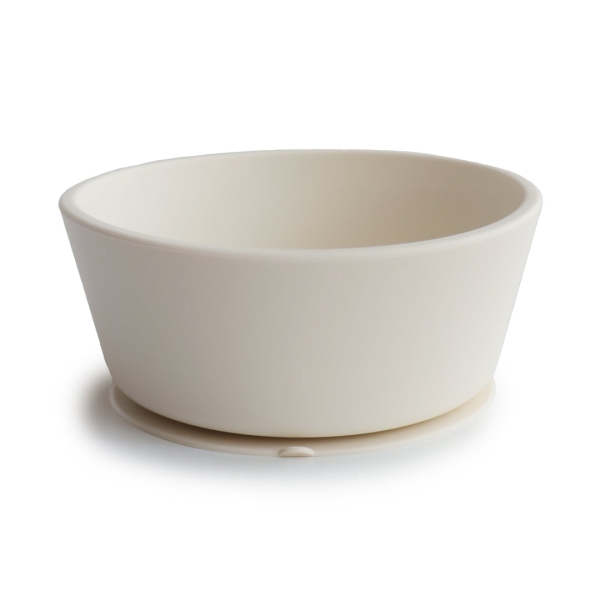 Mushie Silicone bowl Ivory 810052464305 