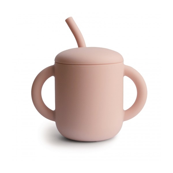 Mushie Cup with straw Blush 810052464480 