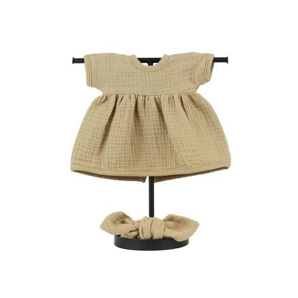 Miniland Doll dress and head band 38cm cappuccino LC76596 