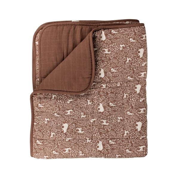 Main Sauvage Quilted blanket Woodland print 5604892045146 